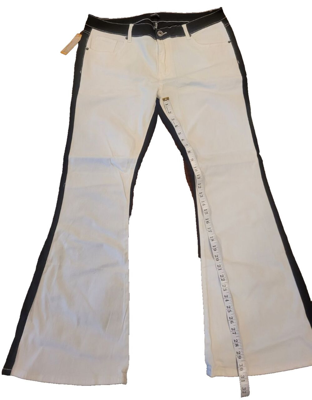 Wbestwind Black & White Jeans, Size XL
